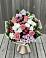 Букет цветов из: Альстромерии, Гвоздики, Розы и Хризантемы в Белогорске Кемеровской области