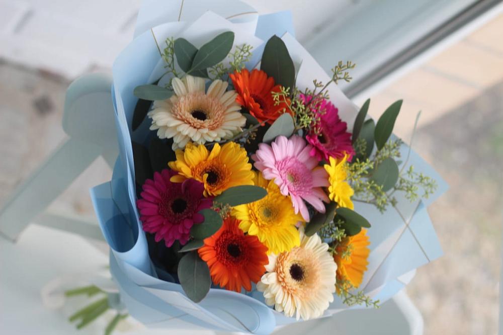 Букет цветов из: Герберы в Белогорске Кемеровской области