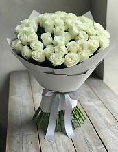 Букет 35 Белых роз в Белогорске Кемеровской области