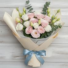 Букет цветов из:  Лизиантусы #REPLACE_PRED# Белогорске Кемеровской области