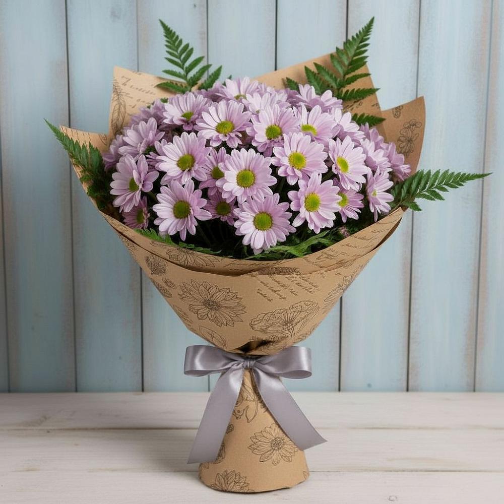 Букет цветов из: Хризантемы в Белогорске Кемеровской области