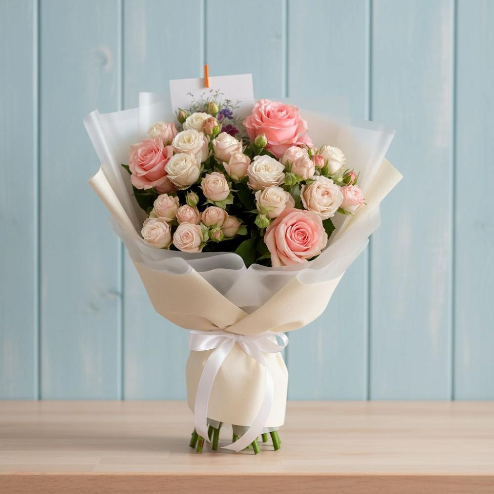 Букет цветов из: Розы в Белогорске Кемеровской области