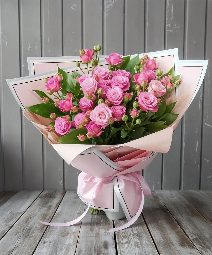 Букет Розовый кустик в Белогорске Кемеровской области