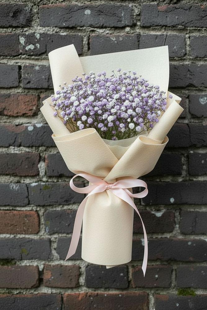 Букет цветов из: Гипсофила в Белогорске Кемеровской области