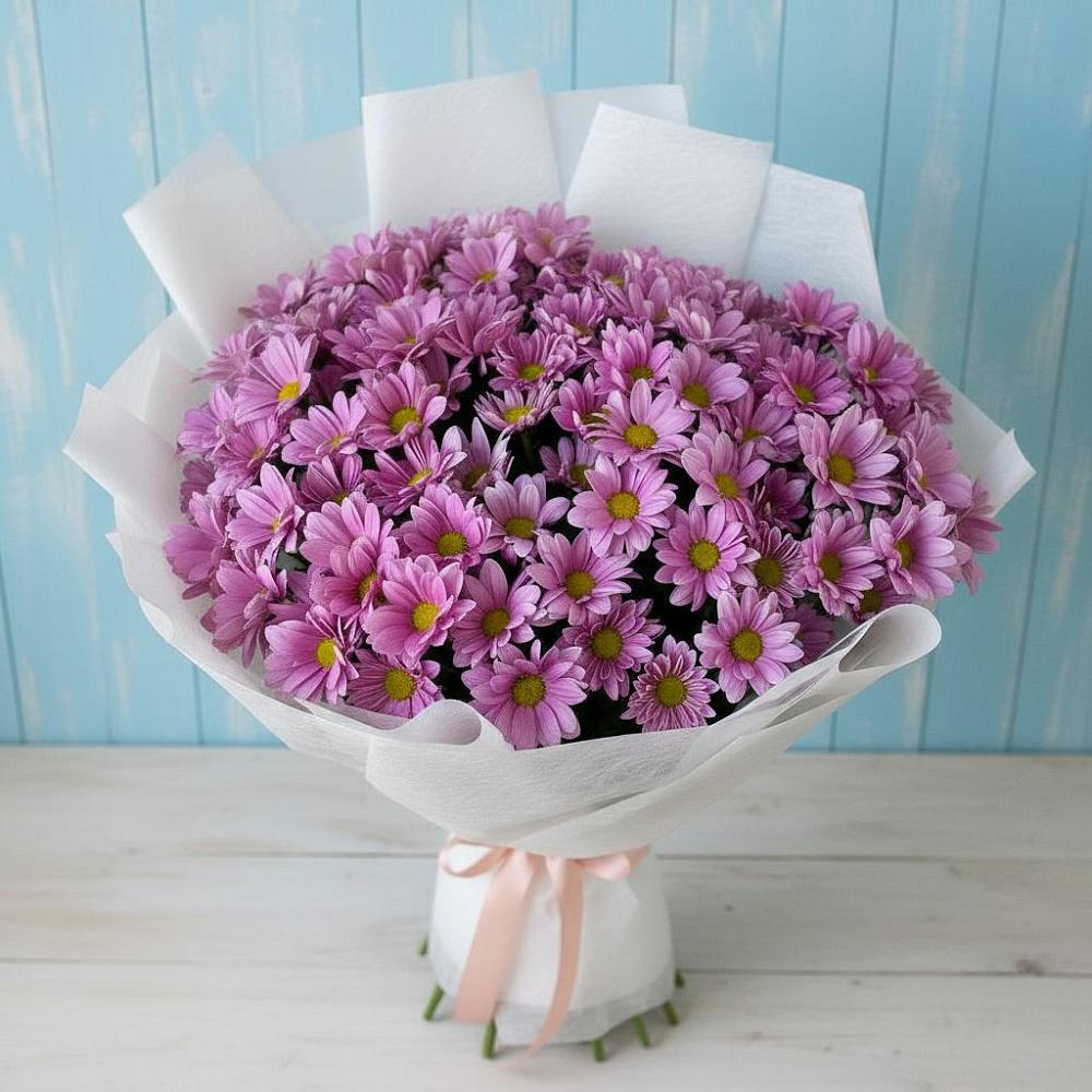 Букет цветов из: Хризантемы в Белогорске Кемеровской области