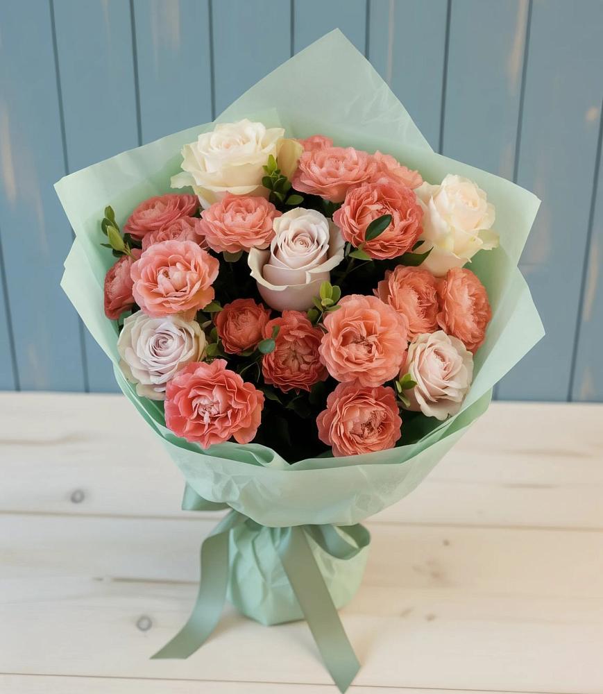 Букет цветов из: Розы в Белогорске Кемеровской области