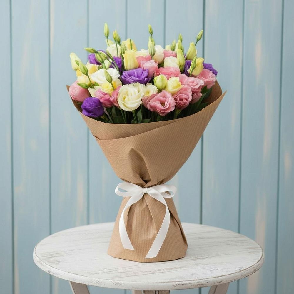 Букет цветов из: Лизиантусы в Белогорске Кемеровской области