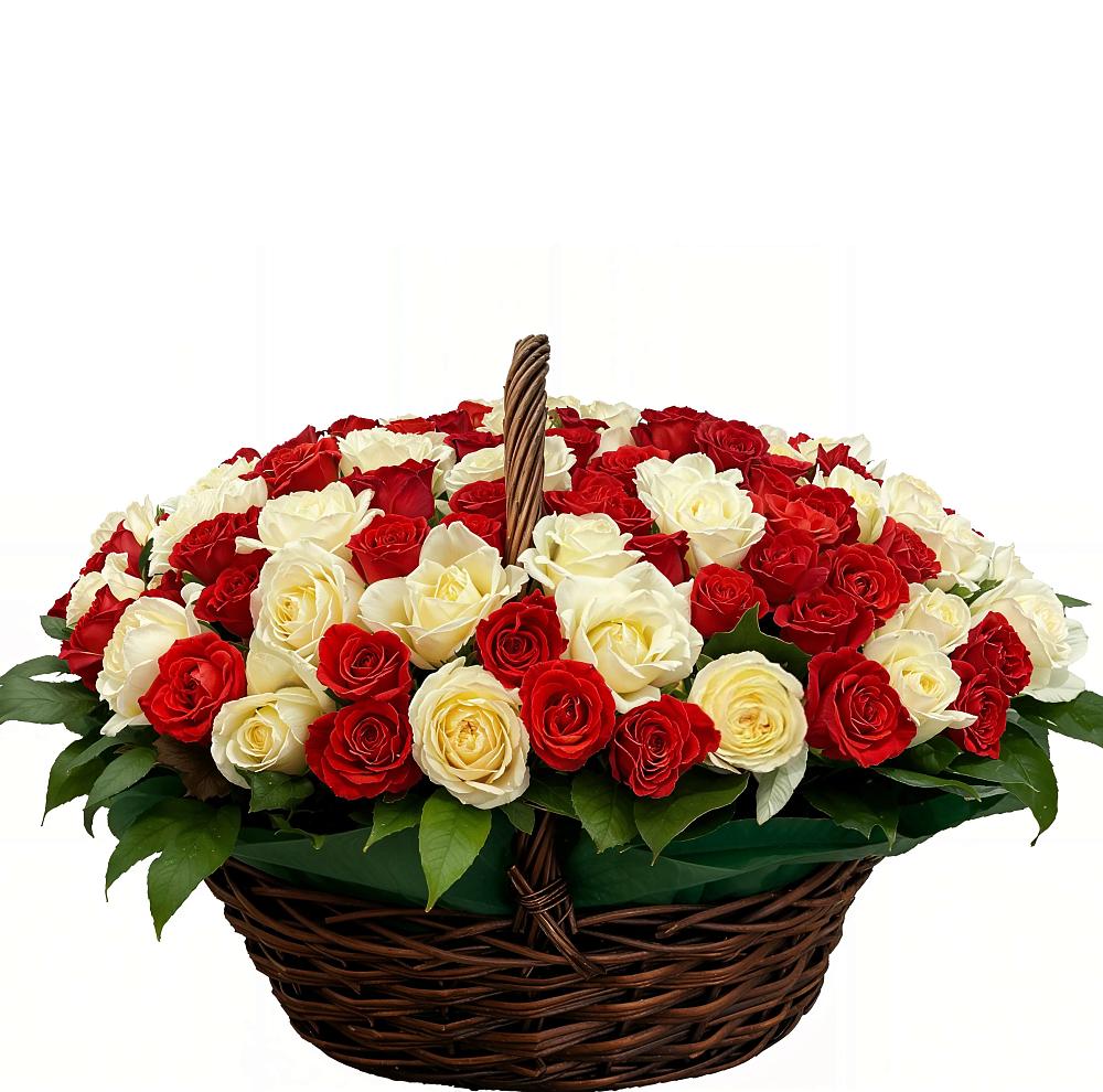 Премиум букет из: Розы в Белогорске Кемеровской области