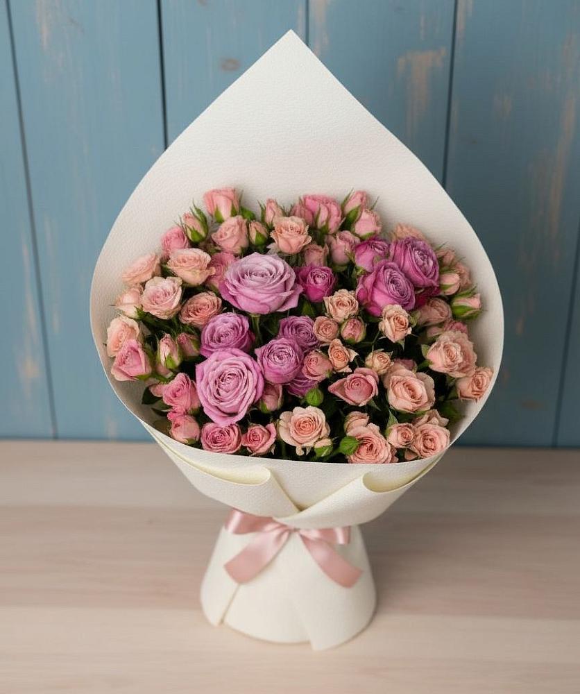 Букет цветов из: Розы в Белогорске Кемеровской области