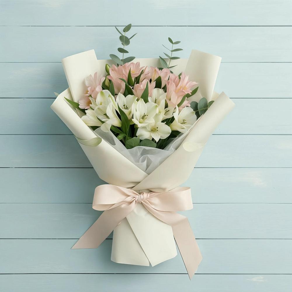 Букет цветов из: Альстромерии в Белогорске Кемеровской области