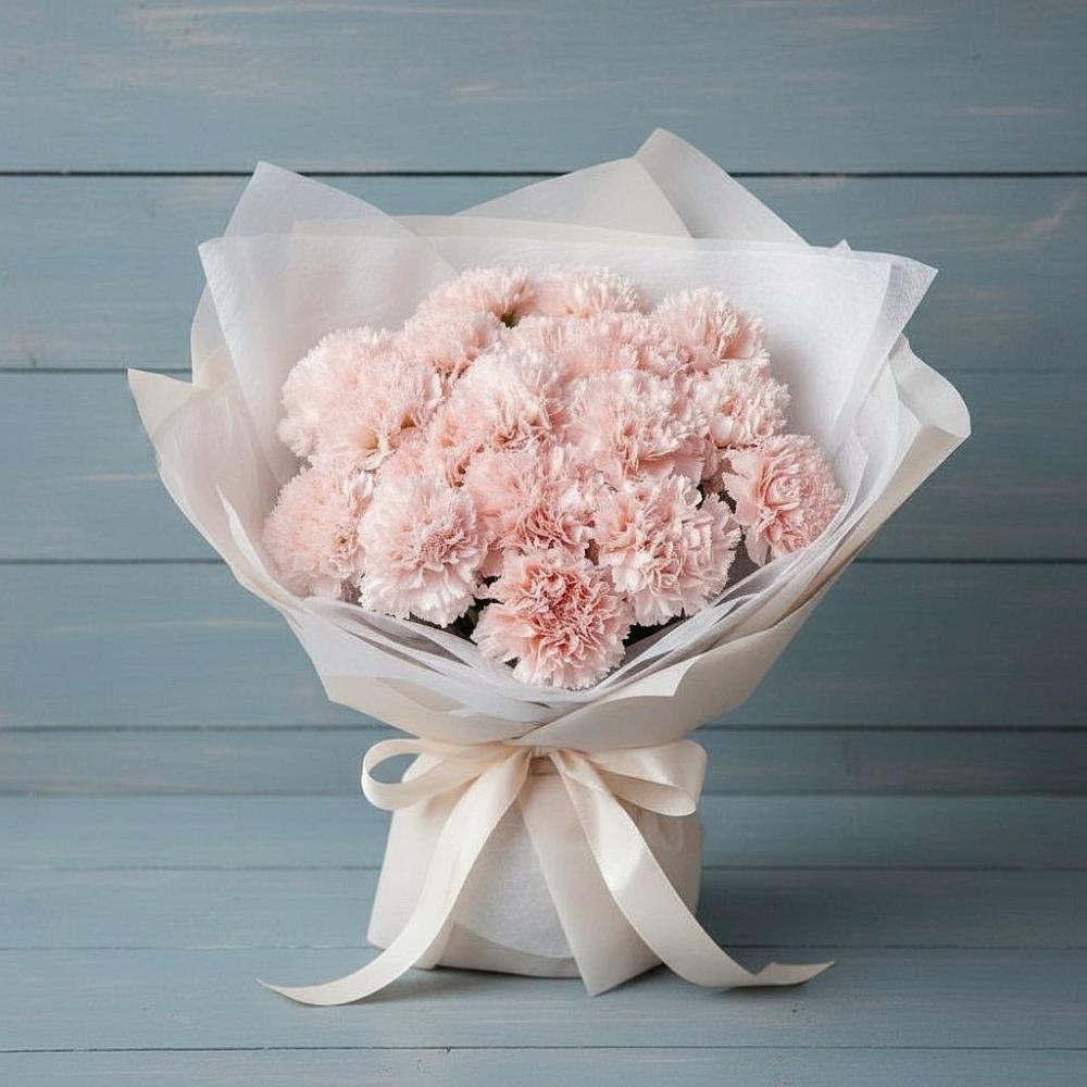 Букет цветов из: Гвоздики в Белогорске Кемеровской области