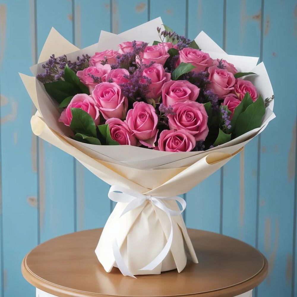 Букет цветов из: Розы в Белогорске Кемеровской области