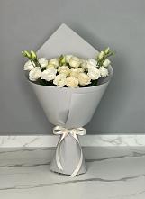 Букет цветов из:  Розы и Лизиантусы в Белогорске Кемеровской области